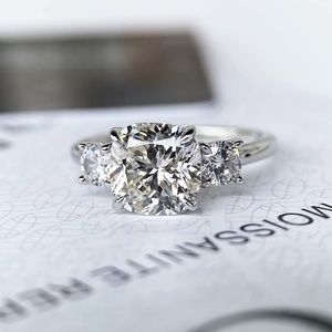 2.5 carat Moissanite Diamond engagement ring 14k gold plated